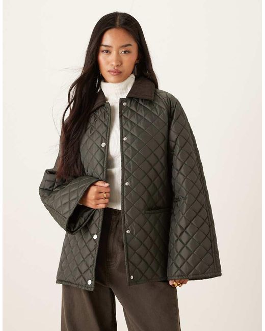 Gina Tricot Brown Waxed Effect Short Jacket