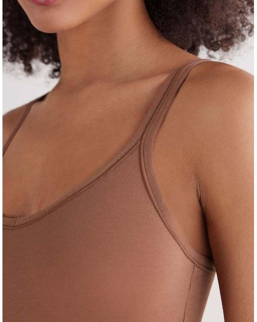 Intimissimi Brown Ultralight Cotton Vest Body