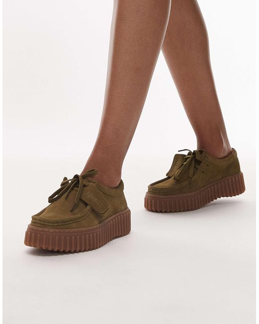 Clarks Brown – torhill bee – schuhe aus wildleder