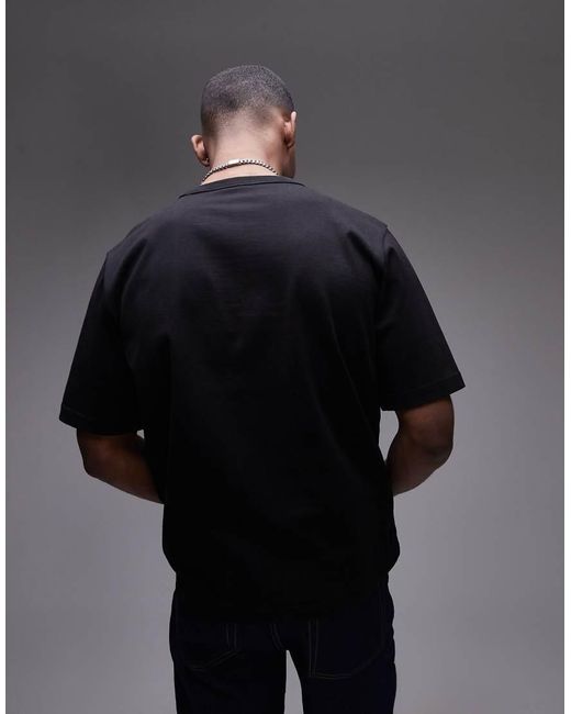 ARKET Blue Heavyweight Jersey Oversized T-Shirt for men