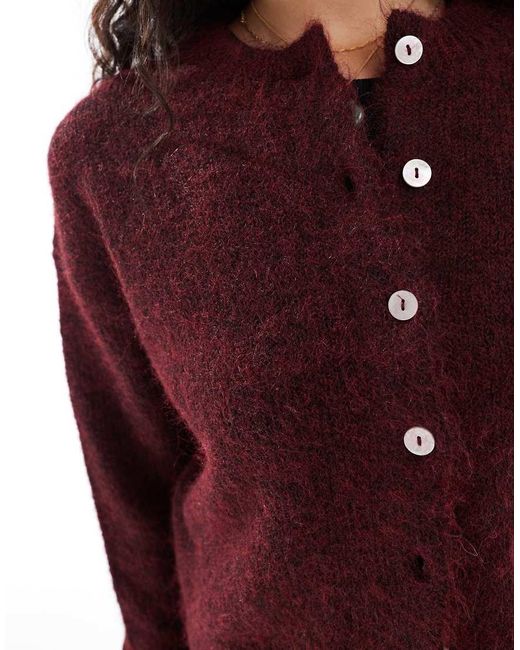 Cotton On Purple Lofty Luxe Crew Neck Cardigan
