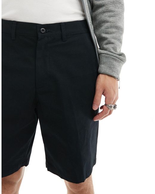 Nike – club – chino-shorts aus webstoff in Black für Herren