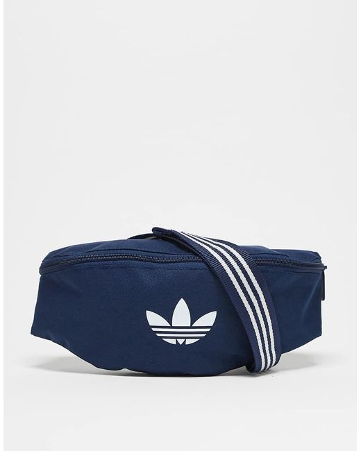 Riñonera Azul Marino Adicolor De Adidas Originals de color Blue