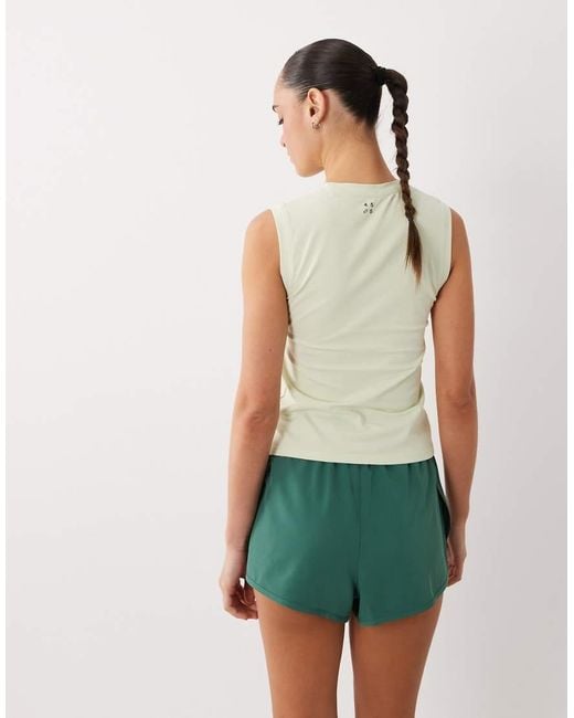4505 Green Fitted Cotton Everyday Tank With Quick Dry Finish