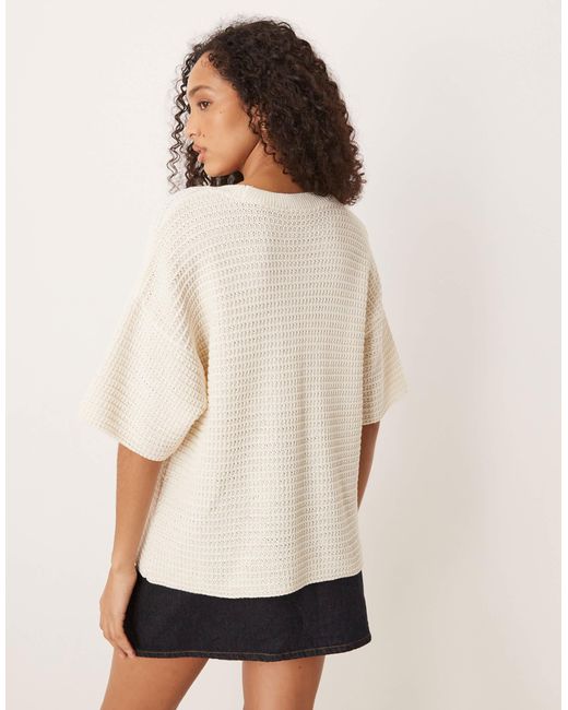 ASOS Natural – lockeres t-shirt