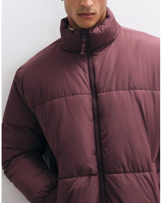ASOS Pufferjack in het Purple voor heren