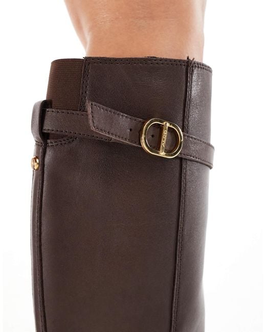 ALDO Black Curculios Block Heel Round Toe Knee Boots