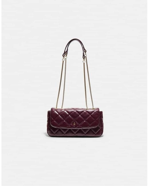 Stradivarius White Quilted Chain Crossbody Bag