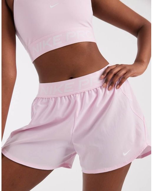 Nike Pink Pro Dri-fit 365 3 Inch Shorts