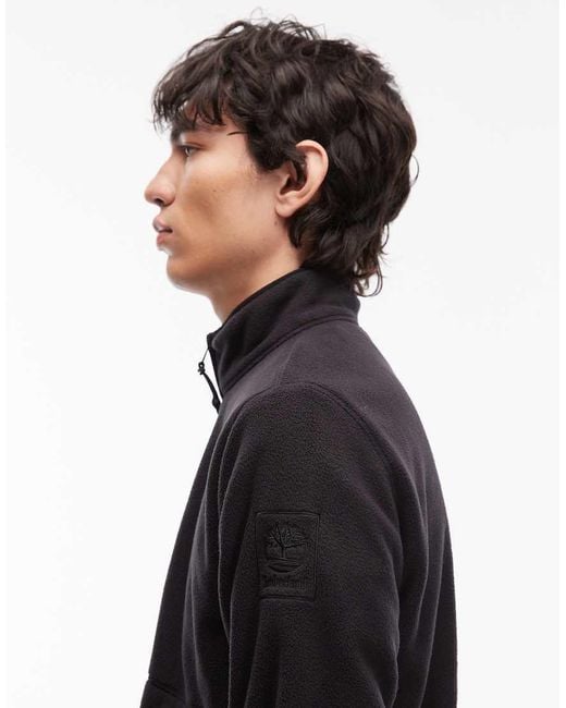 Timberland Black Full Zip Polar Fleece for men
