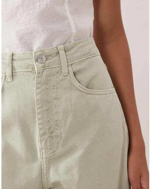 ASOS Natural Slim Barrel Jean