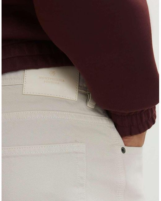 River Island Red Straight Fit Jeans for men