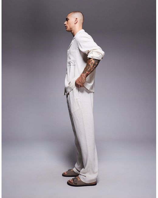 The Couture Club – strukturierte, legere webhose in Gray für Herren