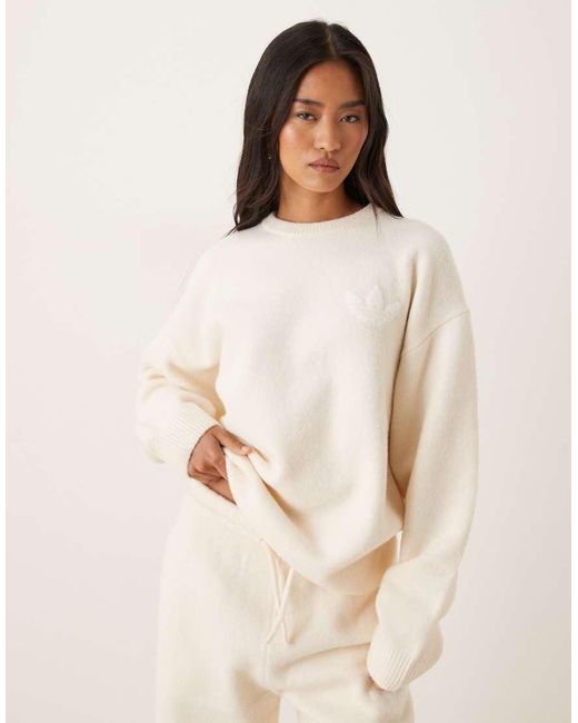 Adidas Originals Natural Knitted Jumper