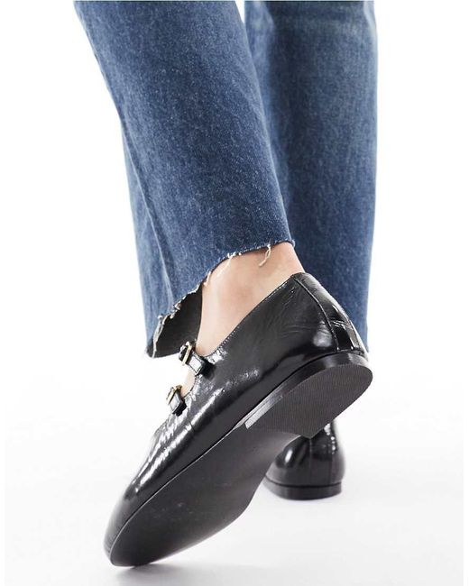 Schuh Blue Lamp Double Strap Ballet Flats