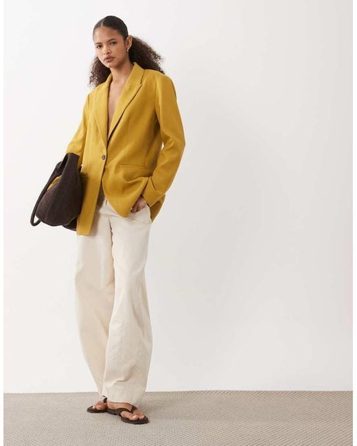ASOS Brown Tailored Relaxed Blazer