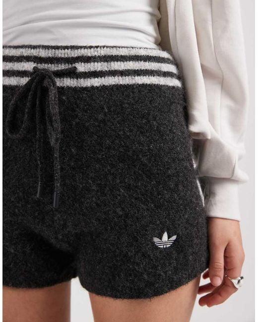 adidas Originals x ASOS Black Knitted Hot Pants