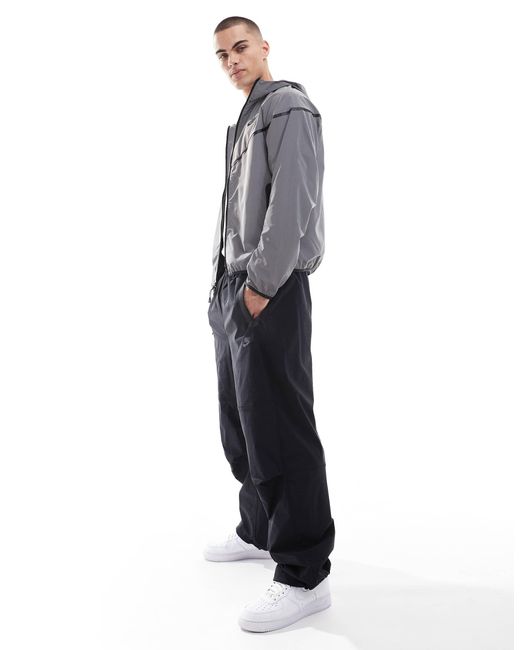 Nike Gray Tech Woven Full Zip Jacket for men