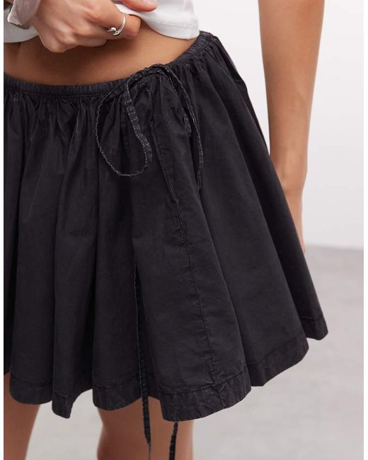 Weekday White Volume Mini Skirt
