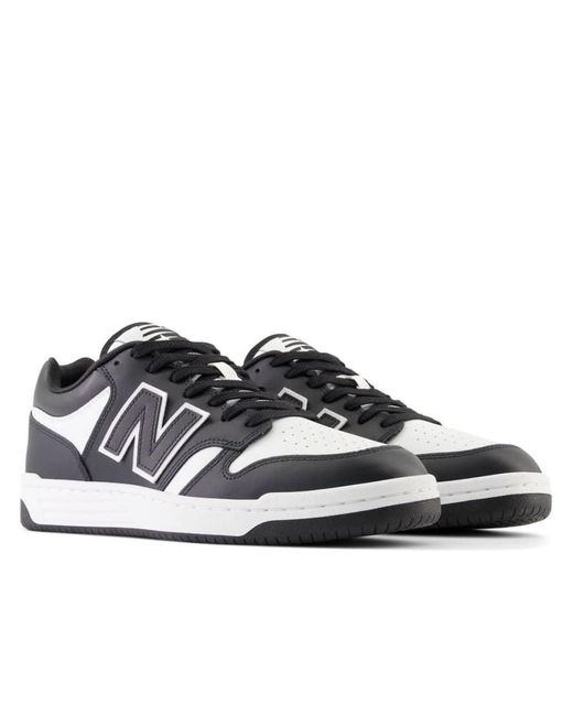 Sneakers classiche bianche/nera di New Balance in Black da Uomo