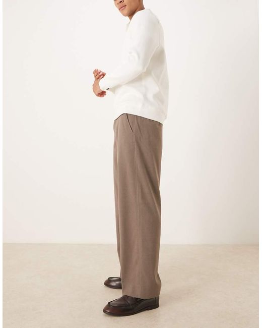 Abercrombie & Fitch Natural Smart baggy Trouser for men