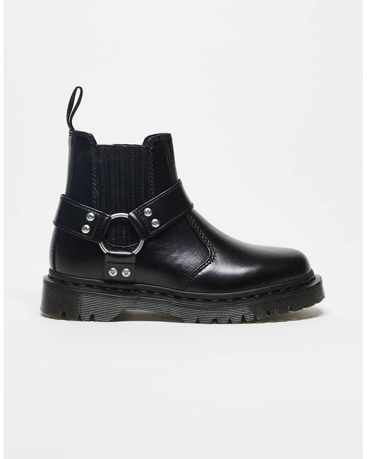 Dr. Martens Black 2976 Harness Chelsea Boots
