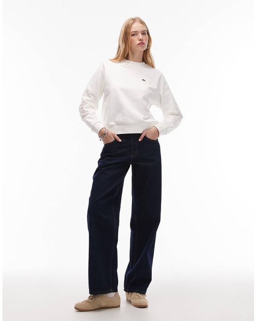 Sweat - crème Lacoste en coloris White