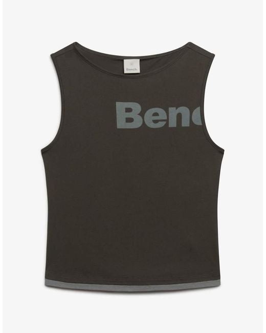 Bench x Superdry & Co Green Fitted Layer Tank Vest