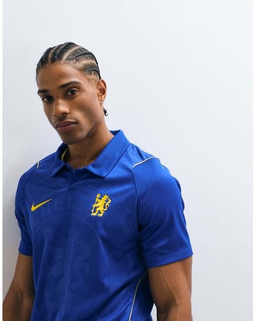Nike Football Blue Nike Chelsea 26/27 Home Jersey for men
