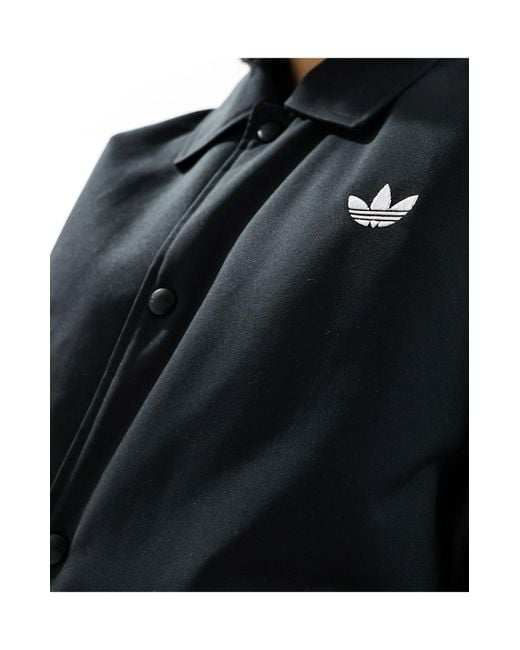 Veste teddy oversize Adidas Originals en coloris Black