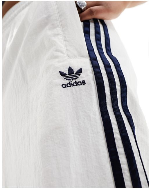 Adidas Originals White Woven Cargo Pants