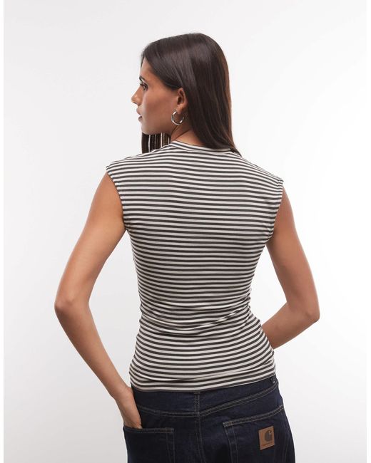 Weekday Multicolor Button Front Tank Top
