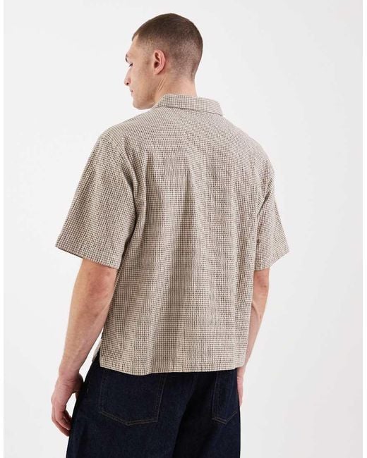 Levi's Gray Lama Short Sleeve Boxy Shirt for men