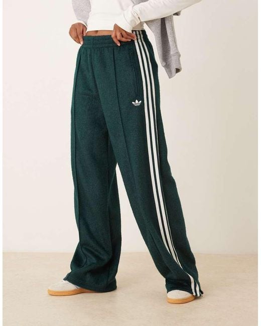 Adidas Originals Green Firebird Fluffy Track Pants