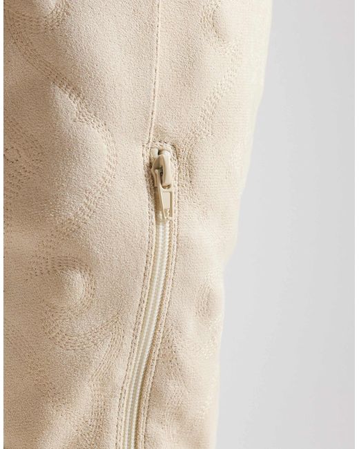 SEQWL White Western Knee Boots