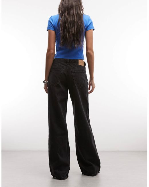 Ample - jean ample à taille basse Weekday en coloris Blue