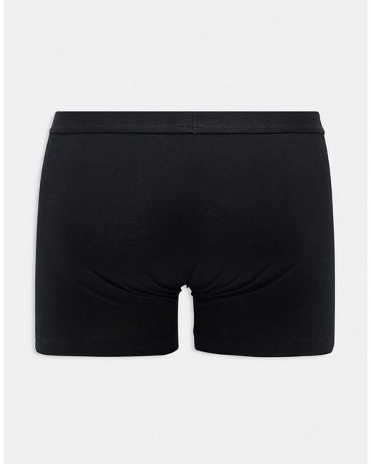ASOS Black 3 Pack Trunks for men