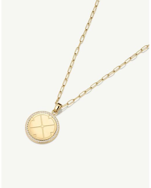 D.Louise Natural Waterproof Engravable Compass Pendant Necklace – Tarnish-Free