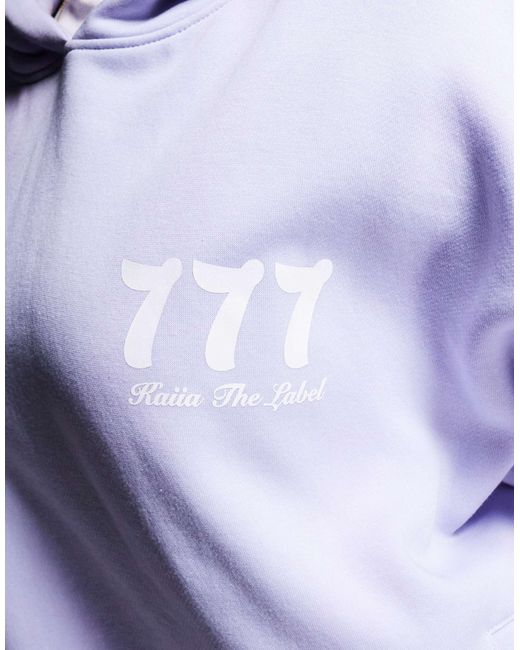 Kaiia Purple – oversize-kapuzenpullover