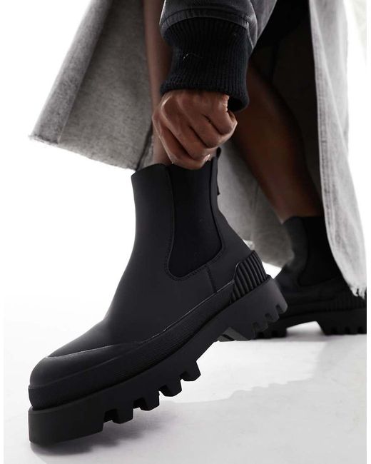 ONLY Black Water Resistant Chunky Platform Boot