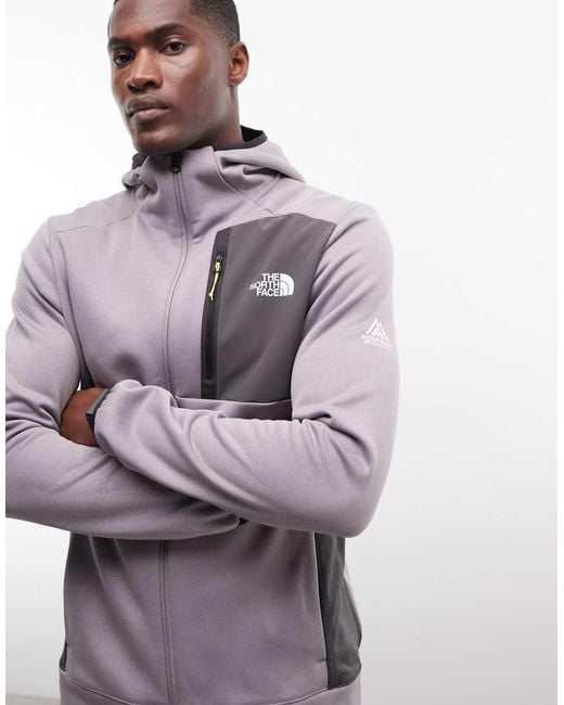 The North Face Gray Mountain Athletics Full Zip Fleece Hoodie for men