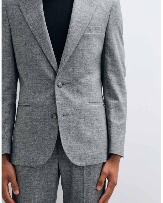 ASOS Gray Skinny Suit Jacket for men