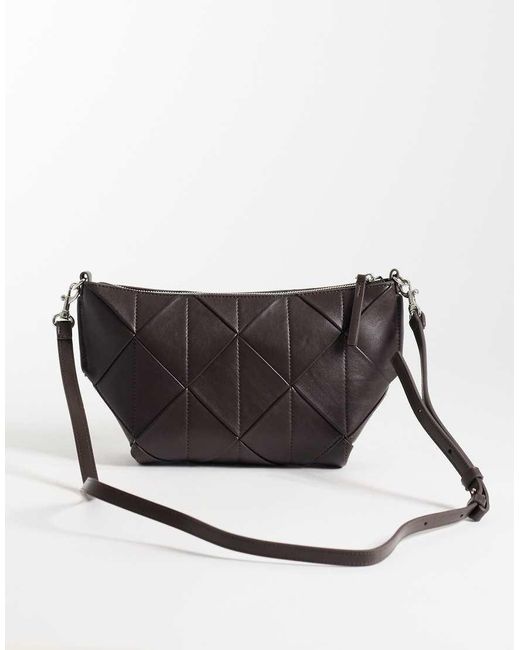 Calvin Klein Gray Woven Shoulder Bag