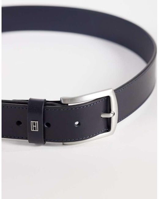 Tommy Hilfiger Blue Denton Premium Leather Belt for men