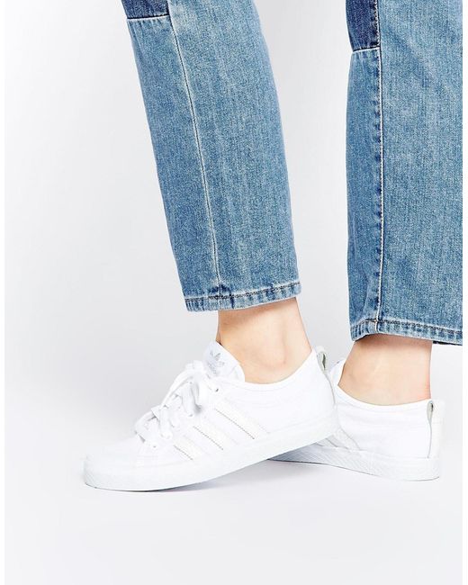 adidas Originals Originals Honey Canvas Sneakers in White for Men | Lyst