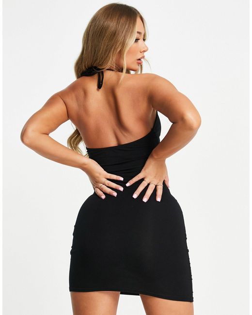 新品 送料無料 希少サイズ CUP IN CAMI DRESS L チャコールブラウン