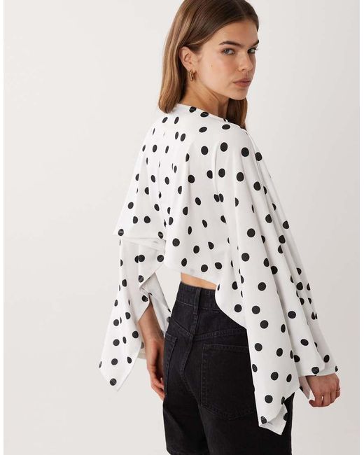 ASOS Multicolor Jersey Cape Style Top