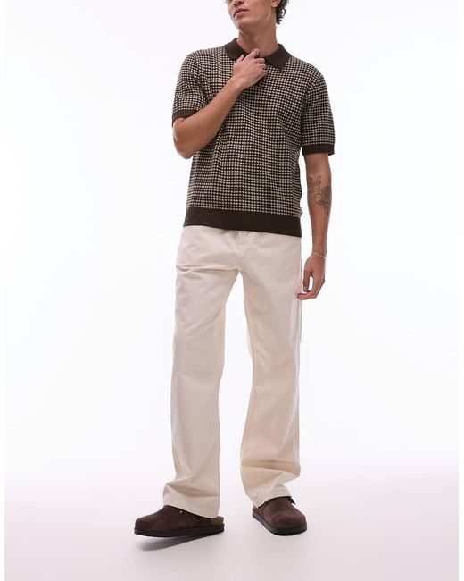 Levi's White Workwear Capsule 568 Loose Straight Twill Carpenter Trousers