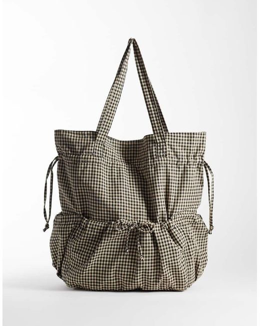 ASOS Multicolor Ruched Pocket Tote Bag