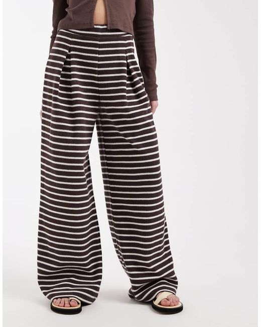 ASOS Multicolor Pleat Wide Leg Co-Ord Trouser